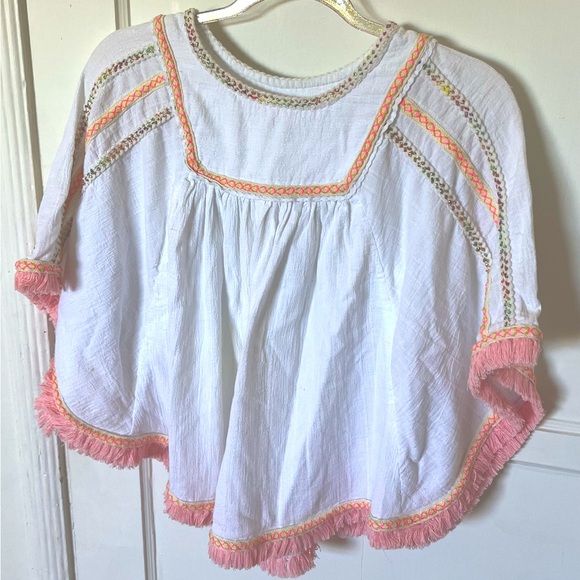 Poncho Style Kids Cover Up Top - Picture 4 of 13